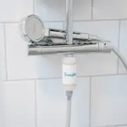 Luksus Brusesæt (Brusehoved + Brusefilteret 1.0) - Hvid/sølv fra Brusefilteret.dk