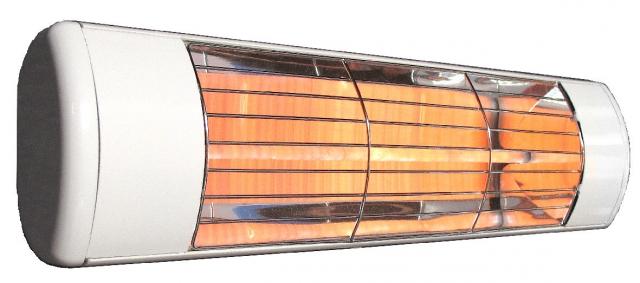 Varmelamper på 1500w - også med gult lys Hvid terrassevarmer/gult lys fra Havehobby.dk