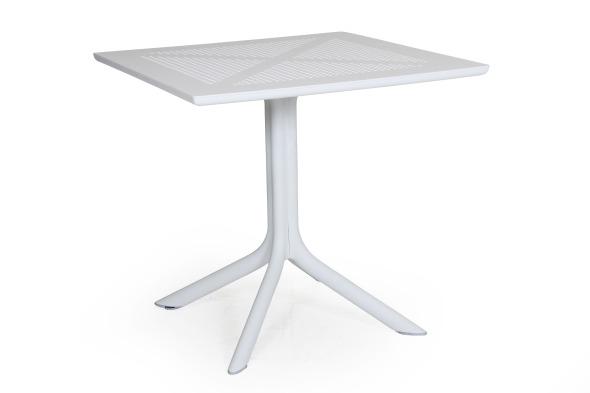 Clip havebord 80x80 hvidt - Havebord - Brafab - Enggården Havemøbler fra Enggården Havemøbler