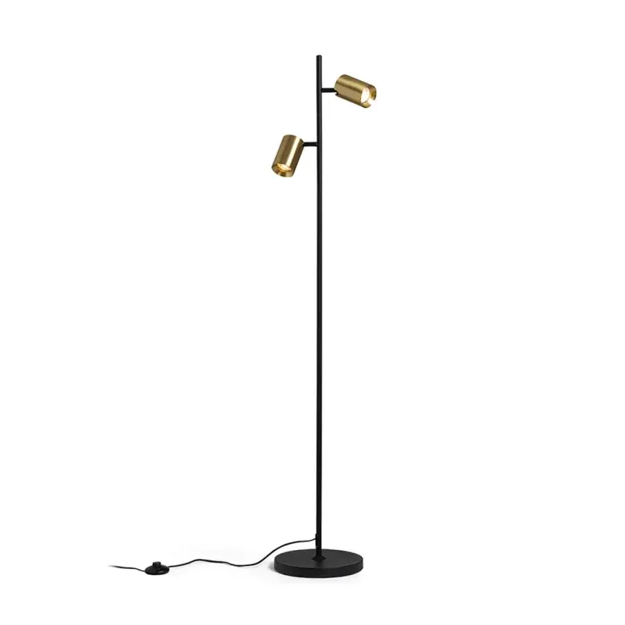 Flynn ll gulvlampe fra Rendl Light Studio med to lampehoveder