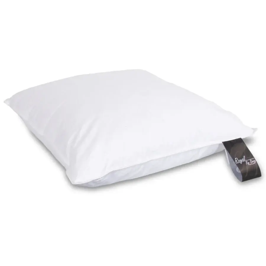 Moskus hovedpude - Mellem høj pude - 3 kammer dunpude - 60x63 cm - Lilly - Royal By Borg fra Dynezonen