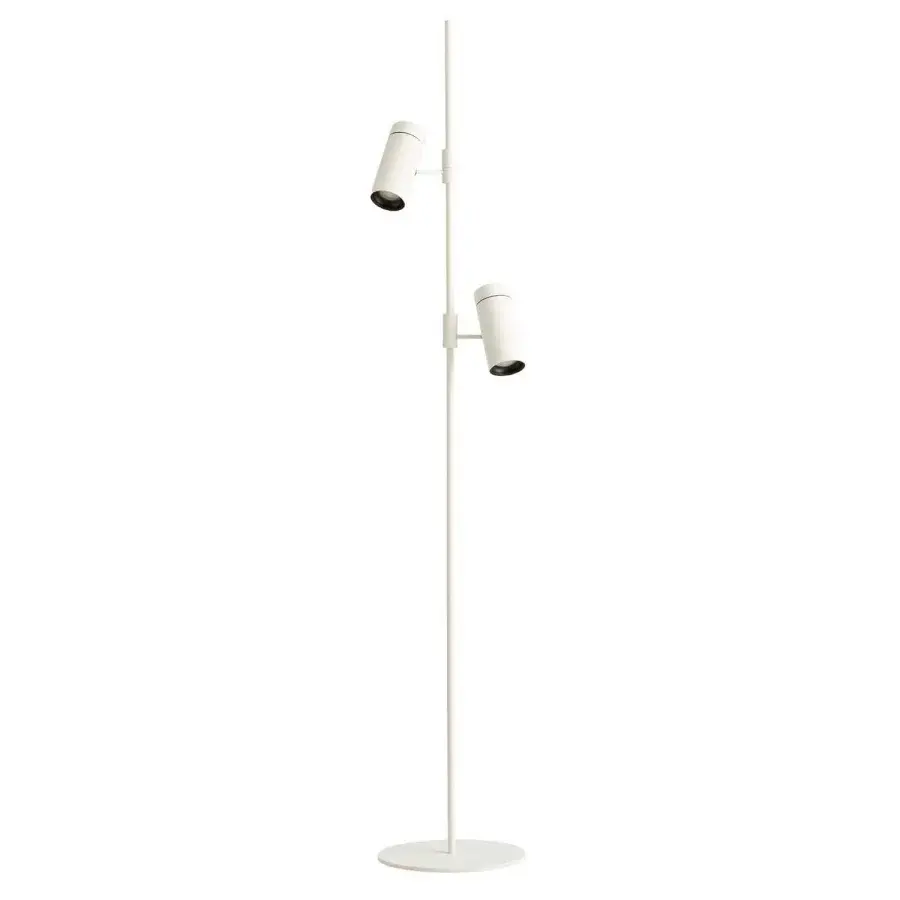 Sia batteridrevet gulvlampe fra Loom Design med to spotlamper